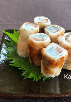 ［長芋 大葉 梅 豚肉巻き＊お弁当 新］-レシピのメイン写真