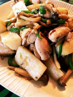 鶏肉と長芋の黒酢炒め-レシピのメイン写真