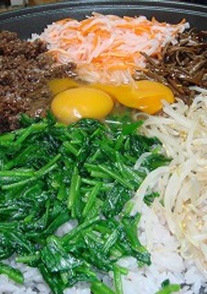 ホットプレートde石焼きビビンバっ！-レシピのメイン写真