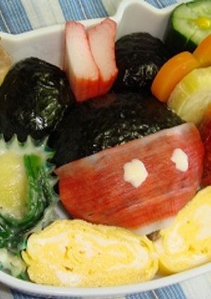 ミッキー♥LOVE♥弁当（キャラ弁）-レシピのメイン写真