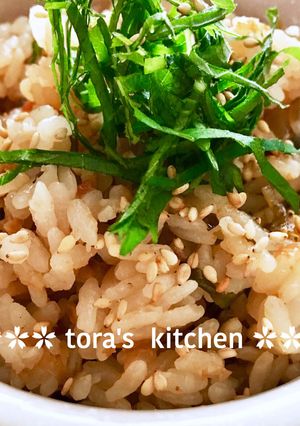 簡単☘️梅塩昆布の炊き込みご飯-レシピのメイン写真