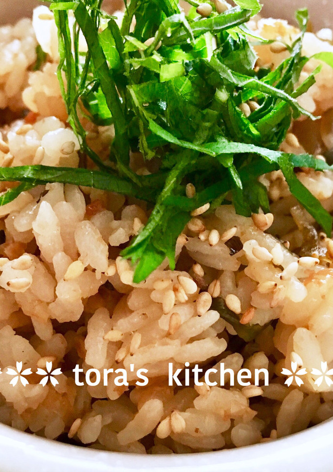 簡単☘️梅塩昆布の炊き込みご飯-レシピのメイン写真