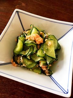 キュウリと鮭缶の和え物-レシピのメイン写真