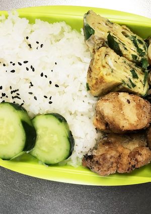 旦那弁当119♥鶏塩レモン唐揚げ弁当！-レシピのメイン写真