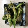 万願寺とうがらしとインゲンの天ぷら