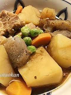レンジで簡単♪ジャガイモと鶏肉の味噌煮-レシピのメイン写真