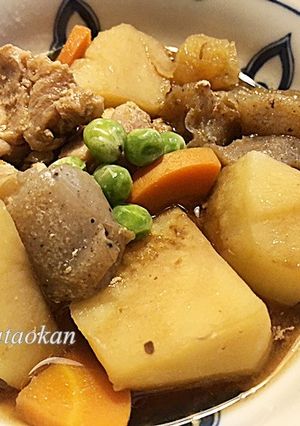 レンジで簡単♪ジャガイモと鶏肉の味噌煮-レシピのメイン写真