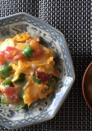 夏野菜で！カラフル天津飯-レシピのメイン写真