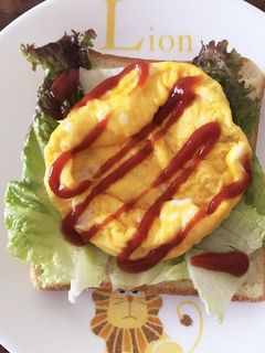 朝ごはんに☆チーズレタス卵のトースト-レシピのメイン写真