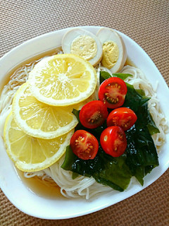 さっぱり!冷たいレモン素麺-レシピのメイン写真