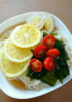 さっぱり！冷たいレモン素麺-レシピのメイン写真