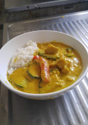 ズッキーニ、茄子、ゴーヤ本格チキンカレー-レシピのメイン写真