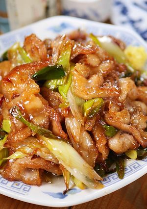 豚肉とトロねぎの♪おかかポン酢炒め😋🍚-レシピのメイン写真