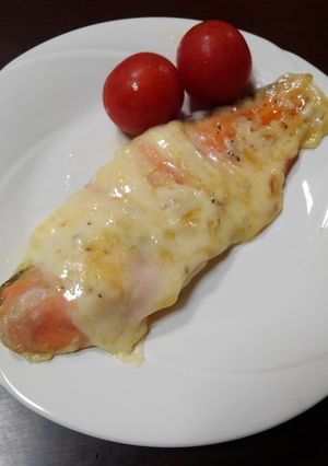 チーズがトロトロ香ばしい!鮭のチーズ焼き-レシピのメイン写真