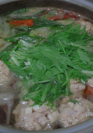 エリンギ入り鶏団子の鍋-レシピのメイン写真