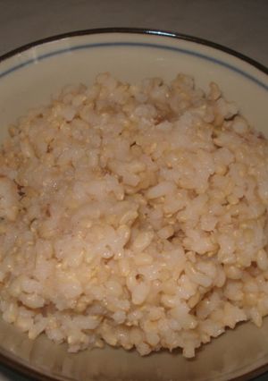 炊飯器で玄米びっくり炊き＋押麦45g-レシピのメイン写真