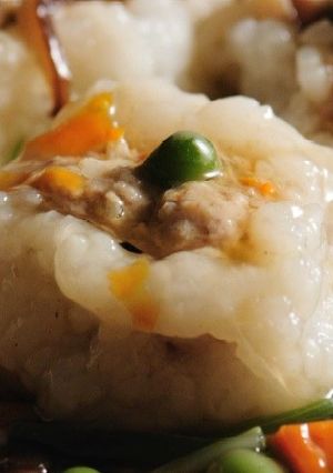 ご飯だんごのシューマイ風あんかけ-レシピのメイン写真