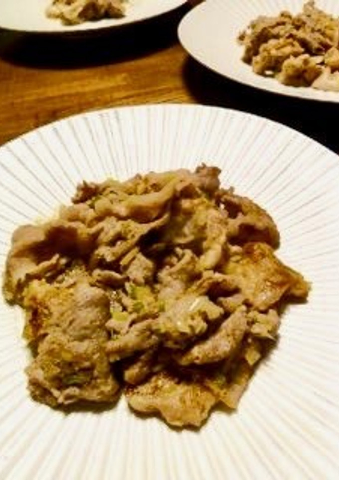 豚肉のしょうがねぎ塩炒め♪-レシピのメイン写真
