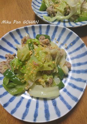豚とキャベツのガリバタ味噌炒め-レシピのメイン写真
