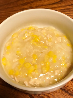 離乳食中期☆コーンとささみの豆乳リゾット-レシピのメイン写真