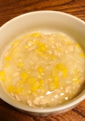 離乳食中期☆コーンとささみの豆乳リゾット-レシピのメイン写真