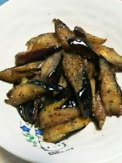 焼き茄子ガーリック黒胡椒味-レシピのメイン写真