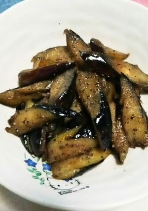 焼き茄子ガーリック黒胡椒味-レシピのメイン写真