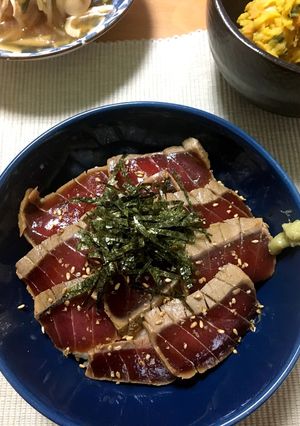 たたき長芋入り まぐろの漬け丼-レシピのメイン写真