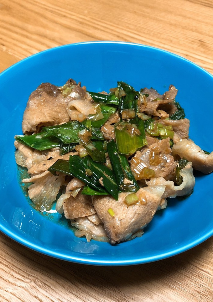 にんにくの葉と豚肉のオイスター炒め-レシピのメイン写真