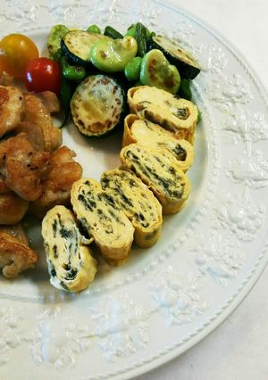 お弁当 干し海苔入りだし巻き玉子焼き-レシピのメイン写真
