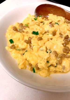 納豆のトロトロスクランブルエッグ-レシピのメイン写真