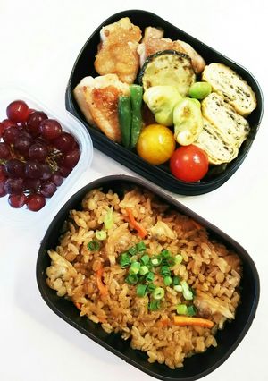 お弁当(6/30) あさりご飯-レシピのメイン写真