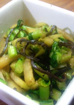 無駄なし！大根の葉と皮の塩昆布キンピラ-レシピのメイン写真