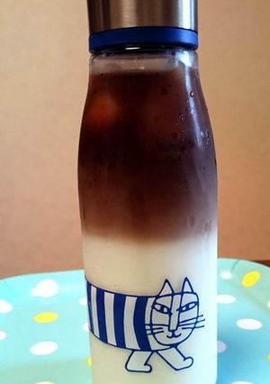 ◆おうちde簡単♪二層アイスカフェオレ◆-レシピのメイン写真