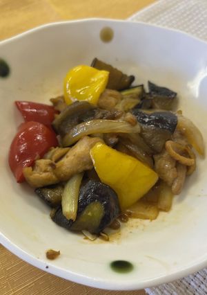 なすと鶏肉の中華炒め-レシピのメイン写真