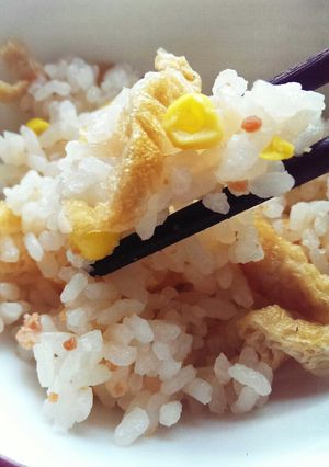しゃけとコーンの炊き込みごはん-レシピのメイン写真