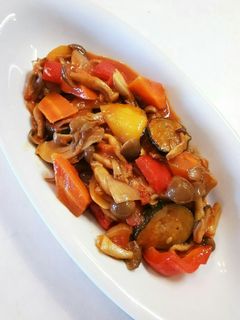 舞茸としめじのカポナータ(ラタトゥイユ)-レシピのメイン写真