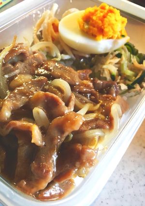ご飯進む豚ロース甘じょっぱ丼!豚こまでも-レシピのメイン写真