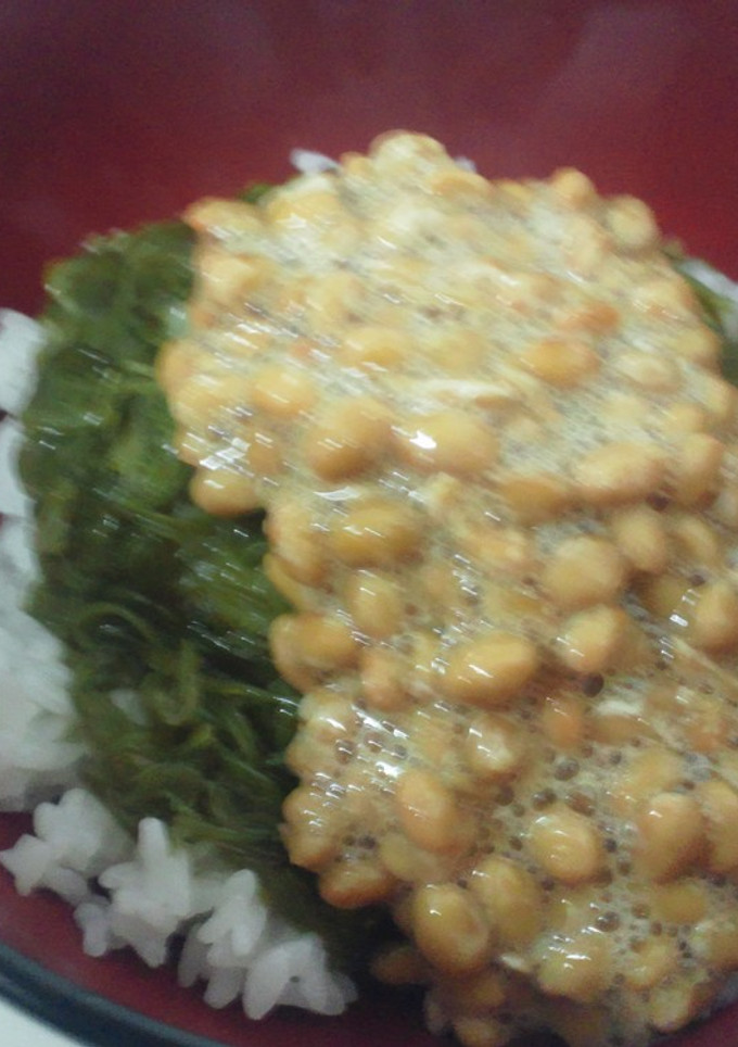 簡単お試メシ　めかぶ　納豆＋-レシピのメイン写真