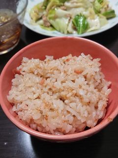 簡単 さっぱり梅干し炊き込みご飯-レシピのメイン写真