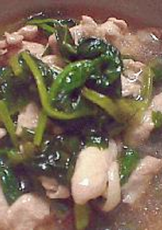 豚とほうれん草の煮物-レシピのメイン写真