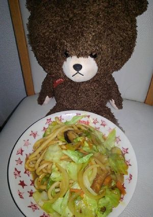 カレー風マヨ焼きうどん‼️-レシピのメイン写真