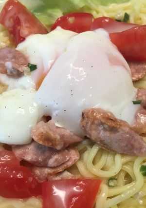 カリカリ魚肉ソ冷やしらーめん-レシピのメイン写真