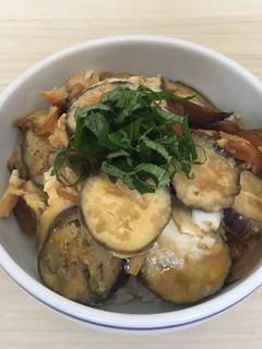 【とても簡単】ナス玉丼〜親子丼風〜-レシピのメイン写真
