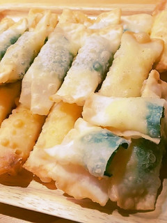 ✳️餃子の皮でハムチーバジル包み揚げ✳️-レシピのメイン写真