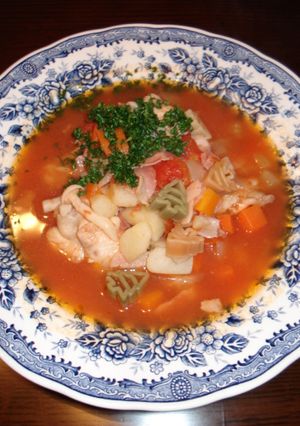 ☆パスタ入りチキンミネストローネスープ☆-レシピのメイン写真