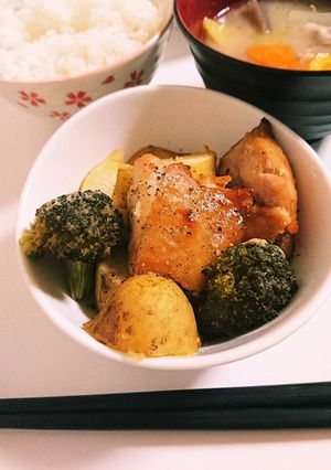 鶏肉とじゃがいものグリル はちみつ醤油-レシピのメイン写真