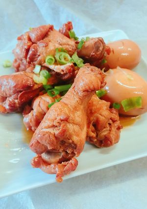 圧力鍋で！柔らか☆鶏 手羽元の煮物と煮卵-レシピのメイン写真