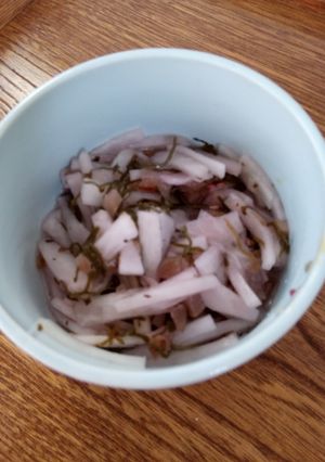 大根の梅昆布漬け-レシピのメイン写真