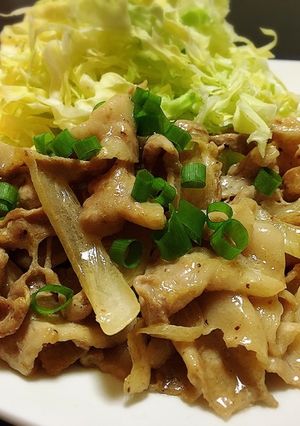 簡単☆豚バラ肉と玉ねぎのしょうが焼き-レシピのメイン写真